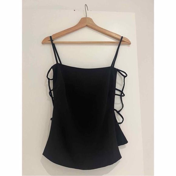 NWOT Cult Gaia Simone Strappy Cutout Top In Black Size S - Picture 5 of 5